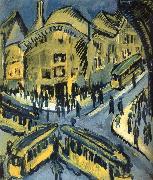 Ernst Ludwig Kirchner Nollendorfplatz Spain oil painting artist